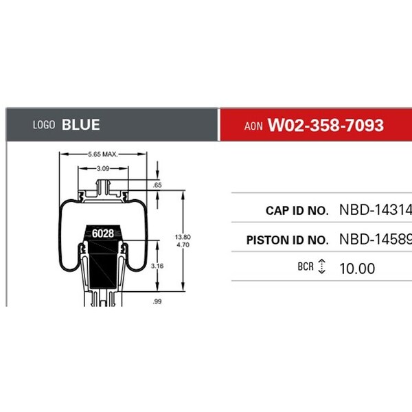 Firestone Air Spring, Suspension, Sleeve Style W023587093 - main